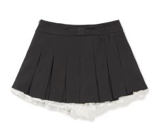 andmary Chuchu flare mini skirt BLACK - メルカリ