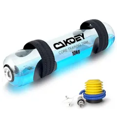 ウォーターバッグ トレーニング器具 10kg ウォーター 筋トレ トレーニング 体幹 高耐久 エアポンプ付き 目盛り付きでおもり調整可能 マニュアル付属 (最大10キロ)のサムネイル