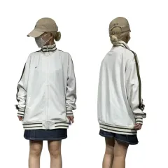 VANS 白黒 サイドライン オーバーサイズ トラックジャージ XLのサムネイル