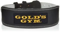 ゴールドジム(GOLD`S GYM) トレーニングレザーベルトBK M(75~85cm) G3368 【正規品 ゴールドジムトレーナー愛用】人気 定番 ベルト 黒のサムネイル