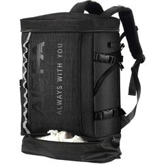 [Brand New] [AISFA] Men's Backpack, Hiking Backpack, Square Backpack パック Large Capacity Waterproof 17-inch PC Business Backpack Laptop Bag with USB Charging Port 30L Outdoor Bag Travel Commuting Shoe/Lunch Box Storage (Kokushoku) 0