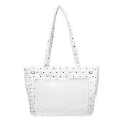 [Brand New] Tokimeki Memory Ita Bag S Ita Bag for Fandom Cute Polka Dot Gift Present Women's Shirt F Pattern 10: Polka Dot (White x Black) 1
