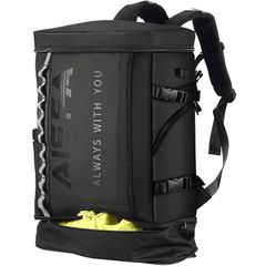 [Brand New] [AISFA] Men's Backpack, Hiking Backpack, Square Backpack パック Large Capacity Waterproof 15.6-inch PC Business Backpack with USB Charging Port, 30L Capacity, Outdoor Bag, Travel, Commuting, Shoe/Lunch Box Storage.