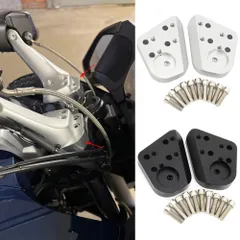 BMW R1100RT/R1150RT/R1200RT 用 ハンドルバーライザー シルバーのサムネイル