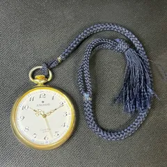 【稼働品】 JUNGHANS Grand Prix quartz 懐中時計 電池交換済み 動作確認済み ユンハンス ゴールド ホワイト文字盤のサムネイル