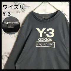 【希少】Y-3 ワイスリー 長袖シャツ M(L相当) 筆記体ロゴ 黒 ヨウジヤマモト アディダス ビッグシルエット モード ストリート ゆるだぼのサムネイル