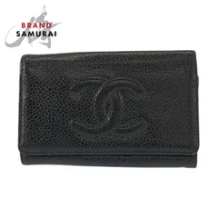 美品 CHANEL シャネル ココマーク ブラック 黒 ゴールド金具 レザー キーケース 6連 レディース 602743【中古】のサムネイル