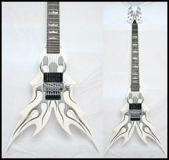 SPARROW GUITARS フルアコ ファイヤーパターン ビグスビー 銀色 - メルカリ