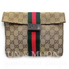 GUCCI グッチ GG シェリーライン キャンバス アクセサリーポーチ グッチ アクセサリーポーチ GGキャンバス シェリーライン ブラック