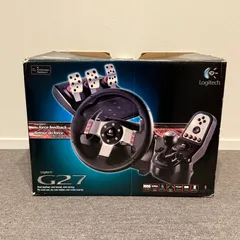 7-180 Logitech G27 レーシングホイール 箱付きのサムネイル