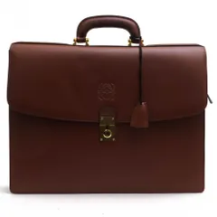 ロエベ／LOEWE バッグ ブリーフケース ビジネスバッグ 鞄 ビジネス メンズ 男性 男性用 レザー 革 本革 ブラウン 茶  フラップ式のサムネイル
