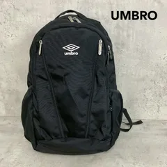 UMBRO アンブロ バックパック リュックサック デイパック ザック バッグ カバン 鞄 ブラック 黒 ロゴ 刺繍 通学 部活 通勤 スポーツ サッカー フットサル 大容量 多機能 ポケット A4収納 アウトドア ★ ■■のサムネイル