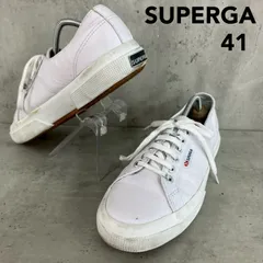 SUPERGA スペルガ 2750 ナッパレザー S8115BW-AAM 26.63cm 41 ホワイト 白 スニーカー シューズ 靴 ローカット シンプル カジュアル スポーツ ストリート アウトドア ファッション コーデ メンズ おしゃれ ★ ■■のサムネイル