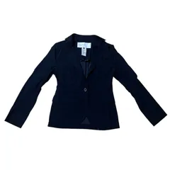  DOUBLE STANDARD CLOTHING ダブルスタンダードクロージング ナイロンジャケット 軽量 薄手 黒　ブラック ビジネス カジュアル レディース サイズ36【DD154】のサムネイル