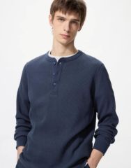 wjk セーター ニット linen henley knit ヘンリーネック - メルカリ