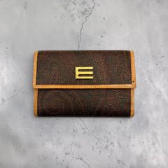 未使用保管 ETRO エトロ 長財布 ペイズリー 二つ折り 小銭入れ付き