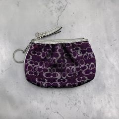 Felisi クロコ型押し 長財布 ラウンドファスナー 本革 レザー パープル