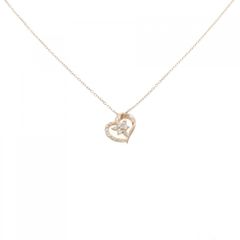 4℃ハートモチーフ 10Kネックレス Love刻印 ストーン付 4℃ハートモチーフ 10Kネックレス Love刻印 ストーン付 - メルカリ