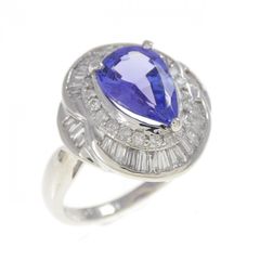 2.96CT タンザナイト リング PT900 日本宝石科学協会鑑別書付 - メルカリ