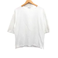 ユナイテッドアローズ A DAY IN THE LIFE UNITED ARROWS コットン Tシャツ カットソー 5分袖 ボートネック 無地 S ホワイト 白 /FT19のサムネイル