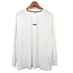 フィラ FILA Tシャツ カットソー 長袖 ロゴ 刺繍 LL ホワイト 白 /KT15のサムネイル