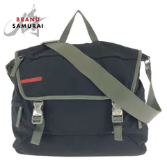 PRADA SPORTS プラダスポーツ スポーツライン ブラック グレー シルバー金具 ナイロン ショルダーバッグ メッセンジャーバッグ 602433【中古】のサムネイル