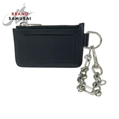 美品 BALENCIAGA バレンシアガ ロゴ ブラック レザー 655594 チェーン付きコインケース フラグメントケース カードケース メンズ 506308【中古】のサムネイル