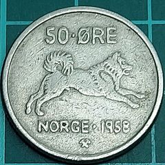 ノルウェー ホーコン7世1872-1972 記念銀メダル 銀貨コイン ケース付き