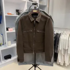 TOM FORD トムフォード コットン ブラッシュド トラッカー ジャケット 50サイズのサムネイル