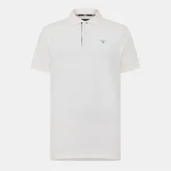 バブアー メンズ トップス シャツ ポロシャツ Barbour Sports Polo Mix Shirt Whisper White ホワイトのサムネイル