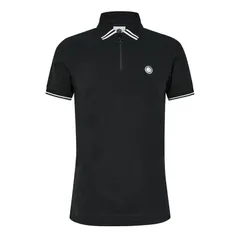 プレティグリーン メンズ トップス ポロシャツ Pretty Green PG Mountfield Zip Po Sn44 Black ブラックのサムネイル
