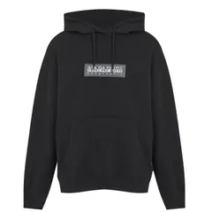 ナパピリ メンズ アウター パーカー・スウェット ロゴ パーカー Napapijri Box Logo Hoodie Black ブラックのサムネイル