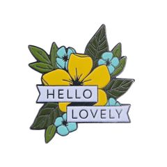 HELLO LOVELY 花 ピンズ ピンバッジ ピンバッチ pins-25377