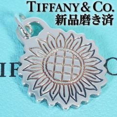 ティファニー ラウンド ロゴ ブラックエナメル ペンダントトップ/25