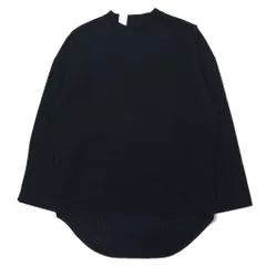 N.HOOLYWOOD オーバーサイズ ロングスリーブ Tシャツ S ブラック ネイビー 前後切り替えデザイン ストライプ 1202-CS14-031 日本製のサムネイル