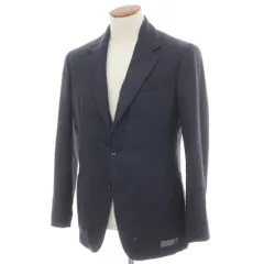 【新品】エルネスト ernesto GFB ホップサック ウールシルクリネンカシミヤ 2B テーラードジャケット ネイビー【サイズ46】【メンズ】のサムネイル