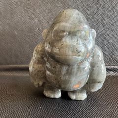 シルバーオプシディアン ゴリラ カービング 79g - メルカリ