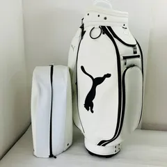 未使用品 PUMA プーマ ツアーライク メタルキャット 9型 ホワイト カートタイプ キャディバッグ ゴルフバッグ ゴルフ 初心者 入門のサムネイル