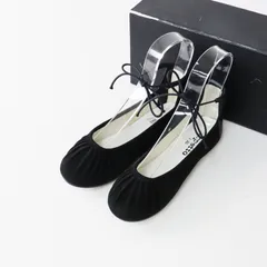 レペット repetto DEMETER バレエシューズ 36■ブラック 22.5cm スエード アンクルリボン フラット【2400015081113】のサムネイル