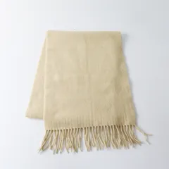 ランバンコレクション LANVIN COLLECTION フリンジ ストール ■アイボリー マフラー ショール【2400015081083】のサムネイル
