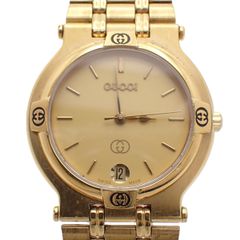 GUCCI 腕時計 稼働品 ゴールド文字盤 ゴールド ステンレス 男女兼用