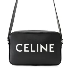 セリーヌ ショルダーバッグ ロゴ ミディアム メッセンジャーバッグ レザー 194503DOT CELINE 黒のサムネイル