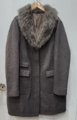 BRUNELLO CUCINELLI ブルネロクチネリ モカ グレー ウールカシミア コート44のサムネイル