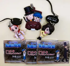 ガシャポン レイトン教授 永遠の歌姫 レイトン教授＆ ルーク / レミ / ジェニスのサムネイル