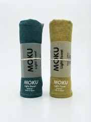 【新品・2枚セット】コンテックス MOKU Mサイズ(フェイスタオル) ２枚セット アクア・レモンのサムネイル