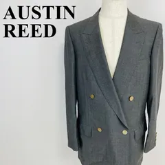 AUSTIN REED OF LONDON ダブルジャケット 金ボタン グレー A7 0391Kのサムネイル