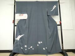 平和屋着物▽男性 訪問着 単衣 松文 暈し染め 洗える着物 AABK9839jh