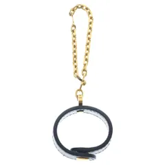 HERMES (エルメス) レザー チェーン グローブホルダー ブラック/ゴールド 箱のサムネイル