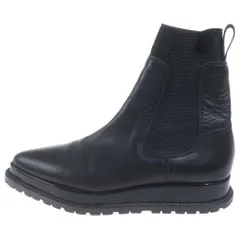Sacai (サカイ) 19AW COWHIDE CHELSEA BOOTS カウハイドレザー サイドゴア ポインテッドトゥ ハイカット ブーツ ブラック 19-04791のサムネイル