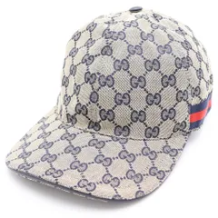 GUCCI (グッチ) GGキャンバス ベースボール キャップ ベージュ 200035 KQWGGのサムネイル